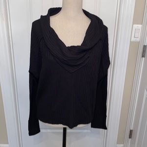 We The Free Black Cowl Neck Inside
Out Sweater Size Medium